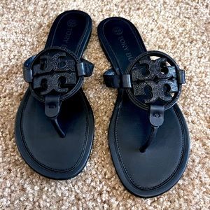 Tory Burch Metal Miller Embellished Sandals size 9M